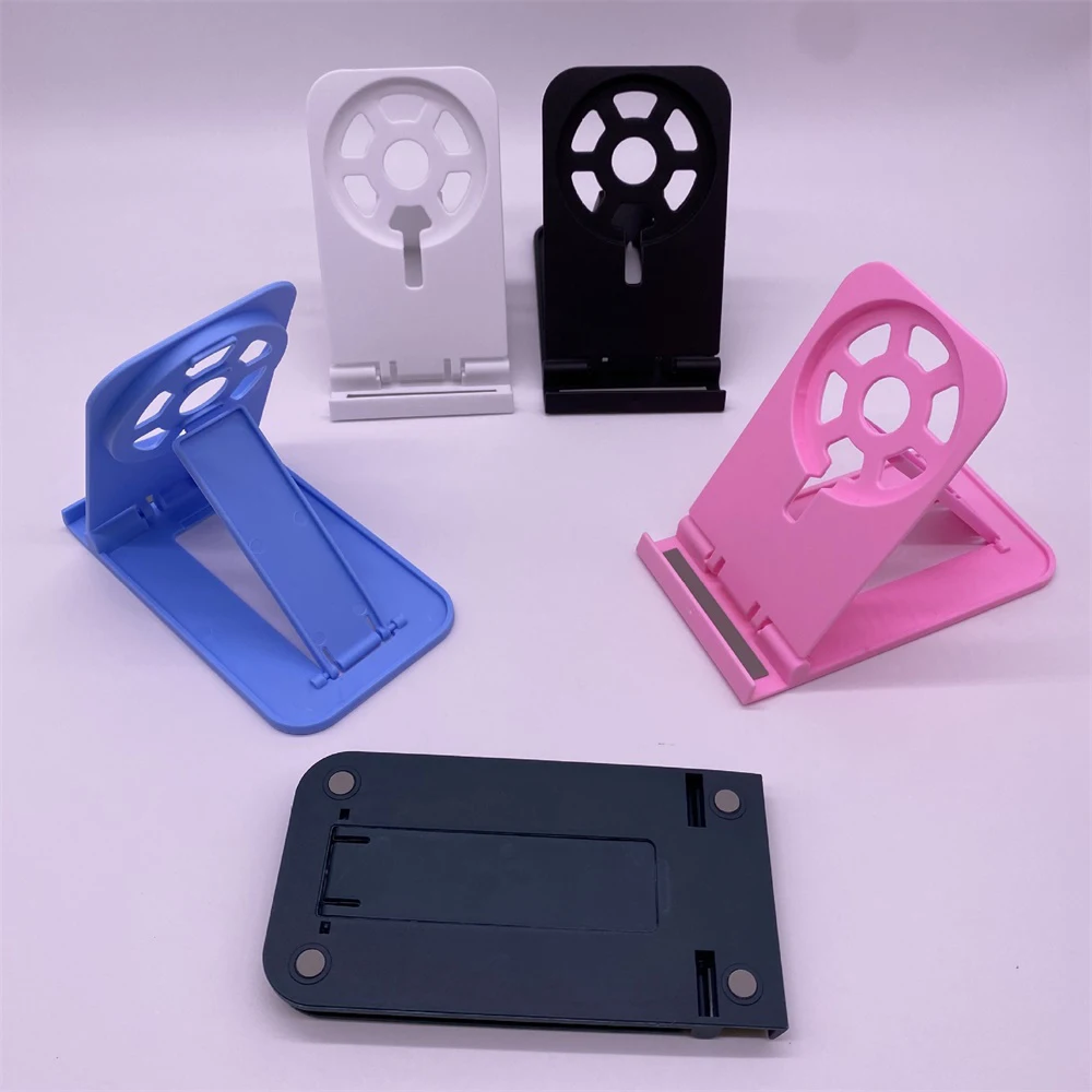 Mini Convenient Foldable Adjustable Desktop Phone Holder Plastic Stand For Magnetic Wireless Charging Bracket Tablet General