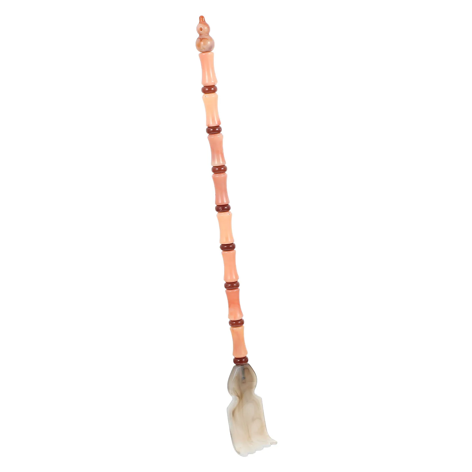 

Portable Back Massager Brown Horns Scratcher 38cm Durable Itch Relief For Daily Travel Lightweight Body Professional
