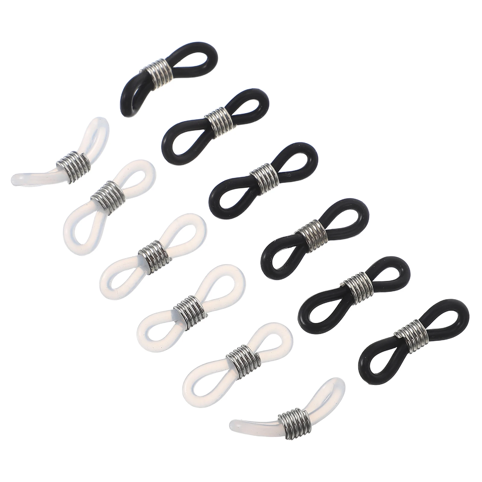 

12pcs Eyeglass Retainer Chain with Rubber Connectors Adjustable Non Slip Ends for Eyeglasses Holder Spectacle Cord Ring