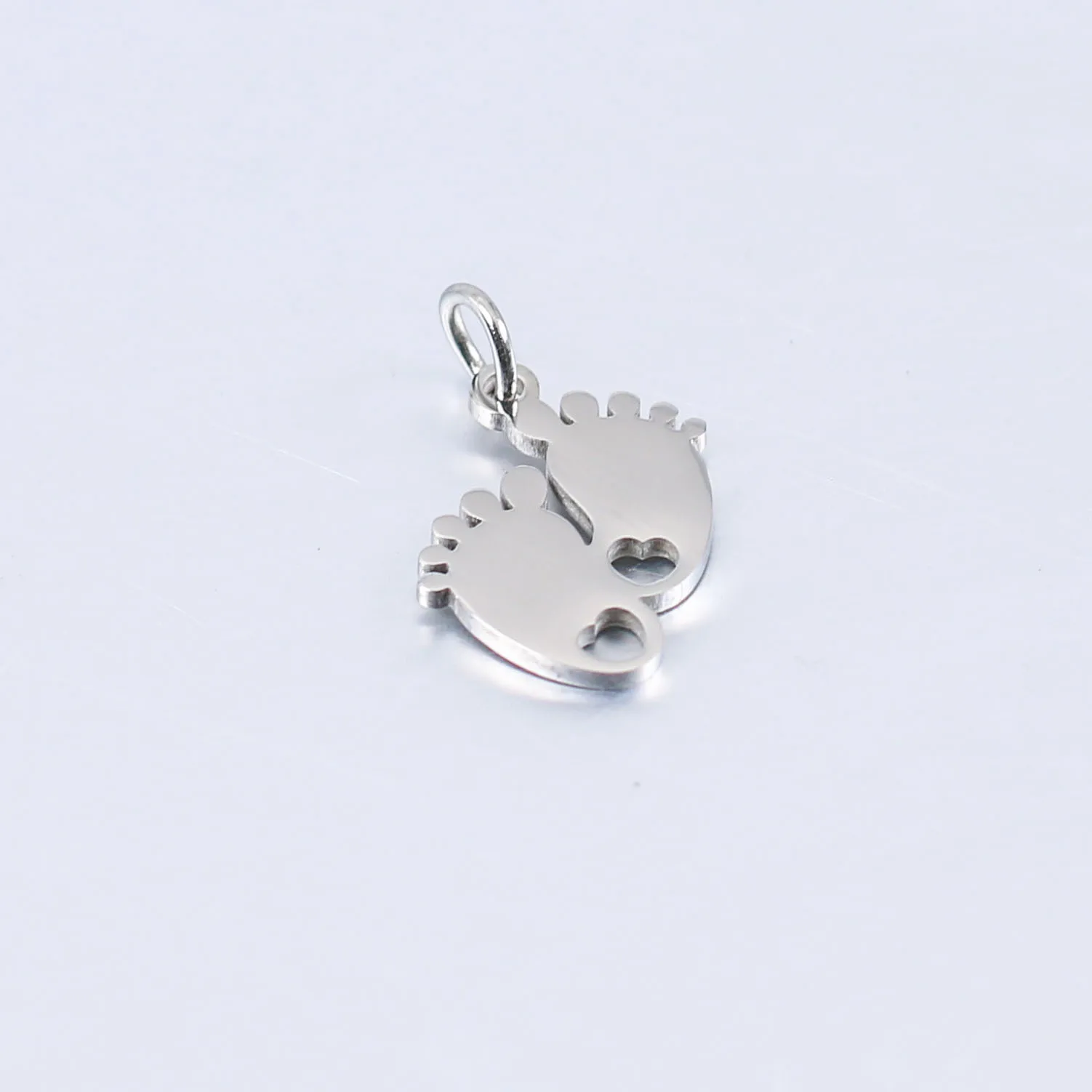 Stainless steel mirror polished fat foot pendant diy furnace vacuum gold-plated titanium steel trinket accessories
