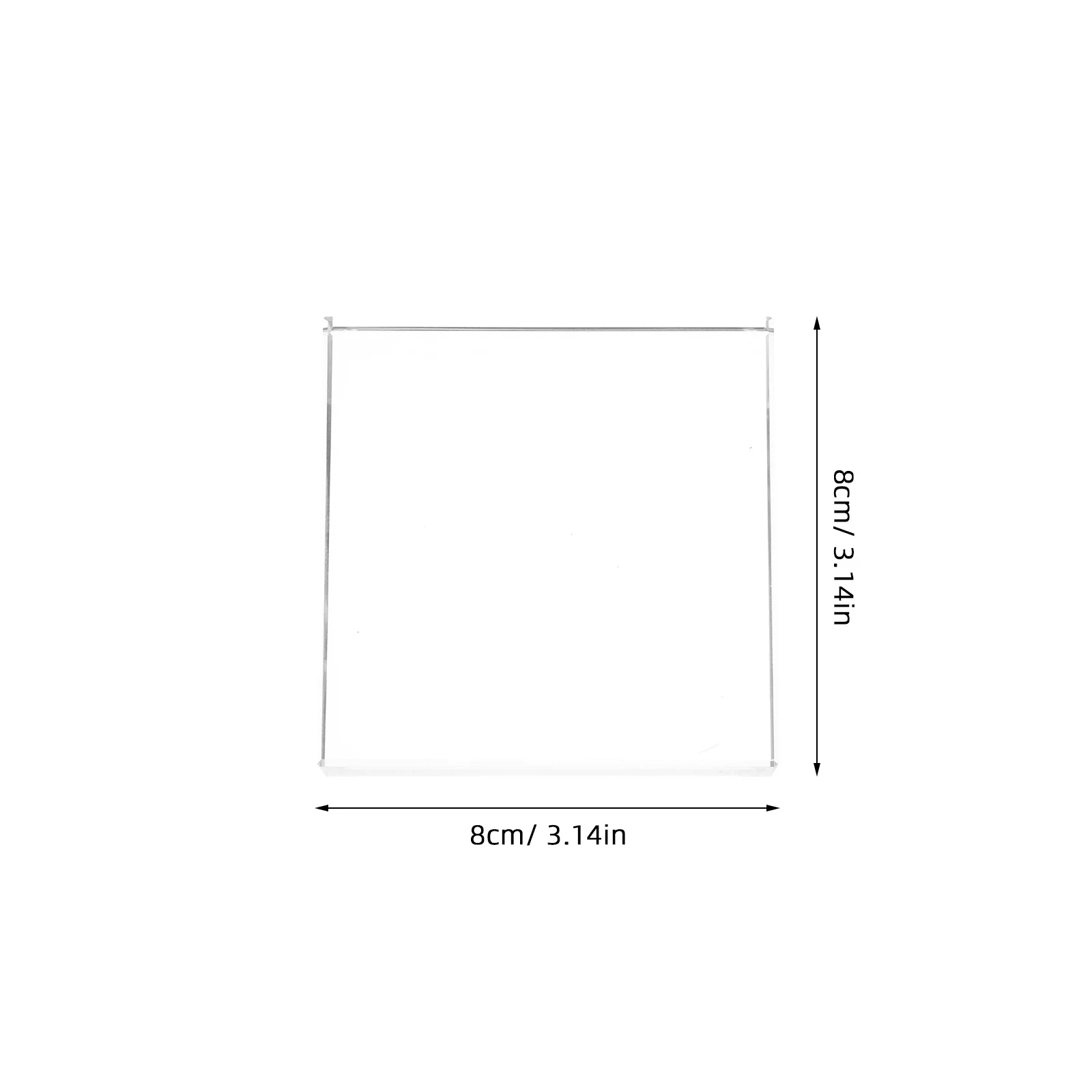 وضع ثابت من الكريستال الشفاف المربع ثقالة الورق الثقيلة الزخرفية كتلة من الزجاج لمكتب القراءة الحرفية المكتبية المنزلية