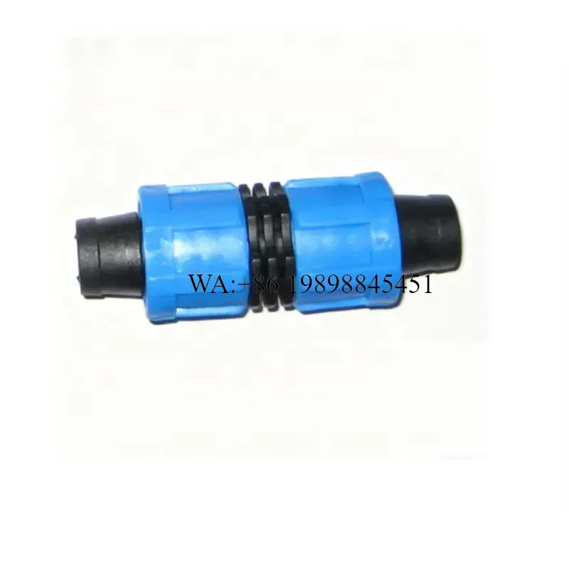 WMWMNU Micro Irrigation System Connector Plastic Drip Tape Fitting Lock Nut Pipe Joints for Garden Watering