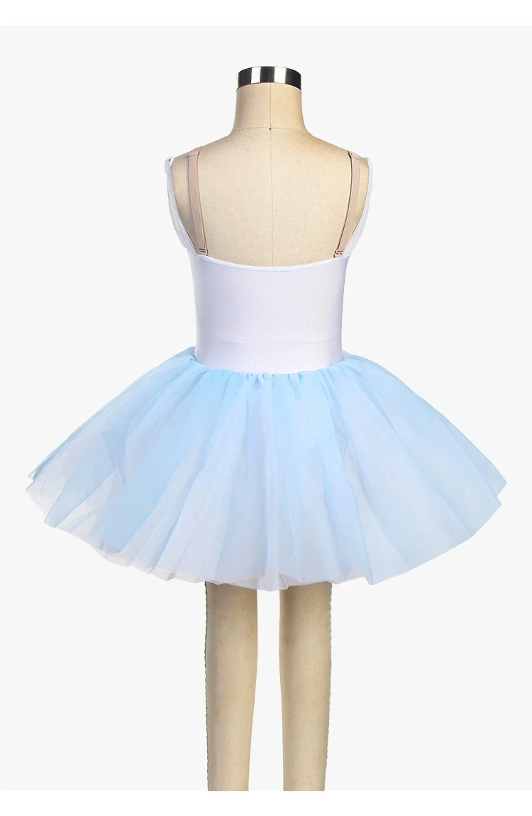 فستان باليه طويل مخصص لعام 2025 من الشيفون لمسابقات الرقص للنساء والفتيات بأسلوب مرن وبسيط