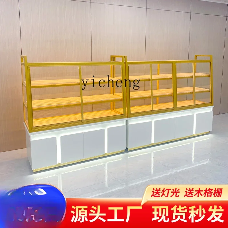 Bread Counter Zhongdao Display Cabinet Glass Sliding Door Display Shelf