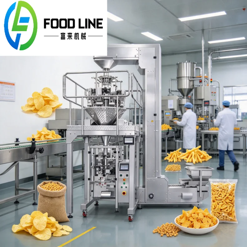 High Efficiency Vertical Powder Packing Machine Automatic Filling Plastic Film Packaging Equipment for Food Industrial Custom