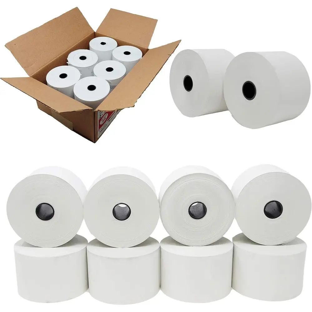 

24 Rolls 55 GSM Thermal Paper - 2 5/16 x 400, BPA-Free for Pumps