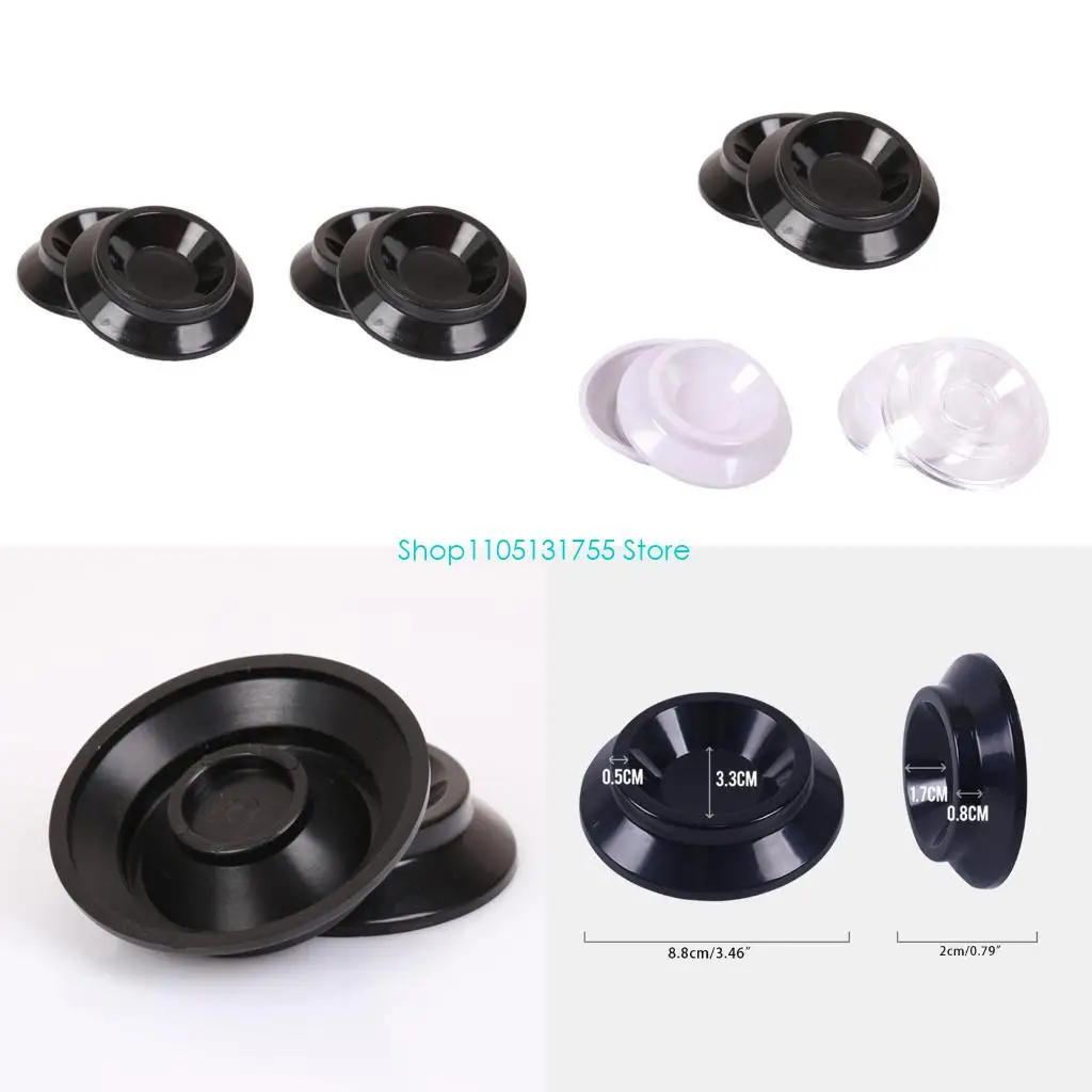 

K0EF 4Pcs Antiskid Vertical Piano Caster Cups Floor Protectors Mats Instrument Parts