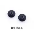 black 11mm 6pcs