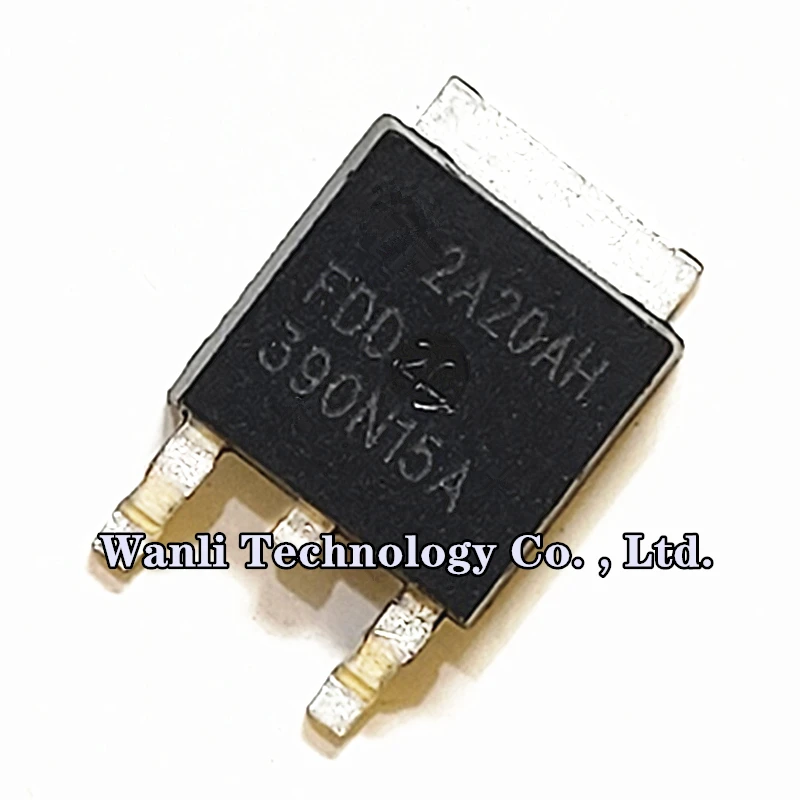 10 pz-50 pz/lotto muslimt FDD390N15A 390N15A TO-252 MOSFET SMD