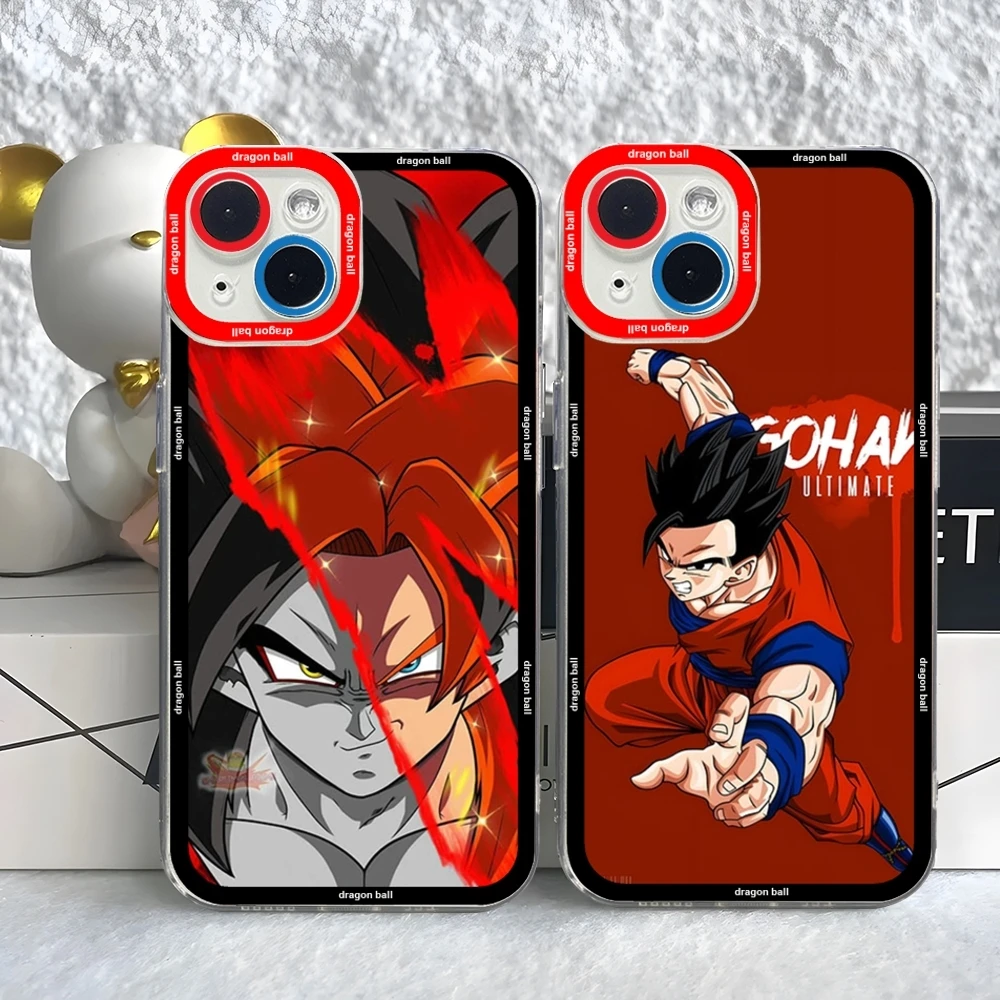 Anime D-Dragon Balls phone Case For iPhone 15 14 13 12 11 Pro Max Mini XS X XR SE 7 8 Plus Soft Angel Eyes Cover