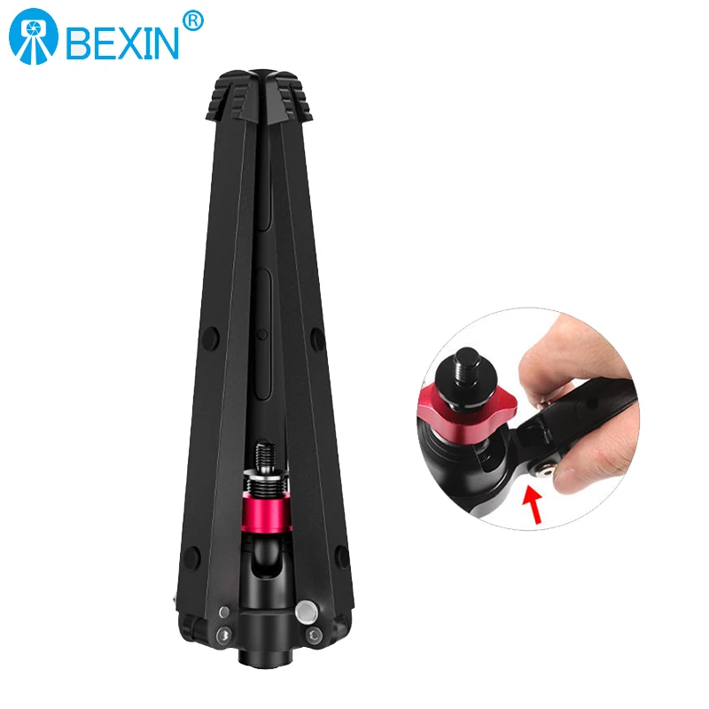 Tripod Support Bracket SLR Camera Bracket Mini Desktop Photography Tripod Base 3/8 Inch Adapter Monopod Aluminum Alloy Bracket