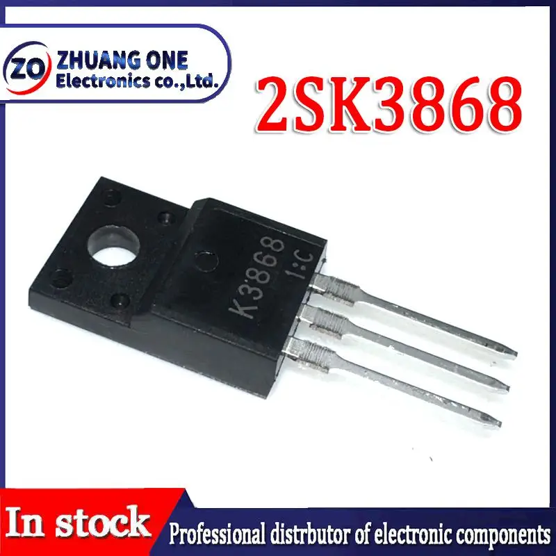 10pcs/lot K3868 2SK3868 TO-220F 500V 5A In stock