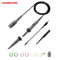 Hanmatek Passive BNC Oscilloscope Probe Kit 60/100MHz 1X 10X High Precision Scope Analyzer Alligator Clip Probes Test Leads