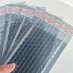 10pcs Gray Translucent Bubble Bag Waterproof Shockproof Star Card Name Card Packing Self Adhesive Envelope