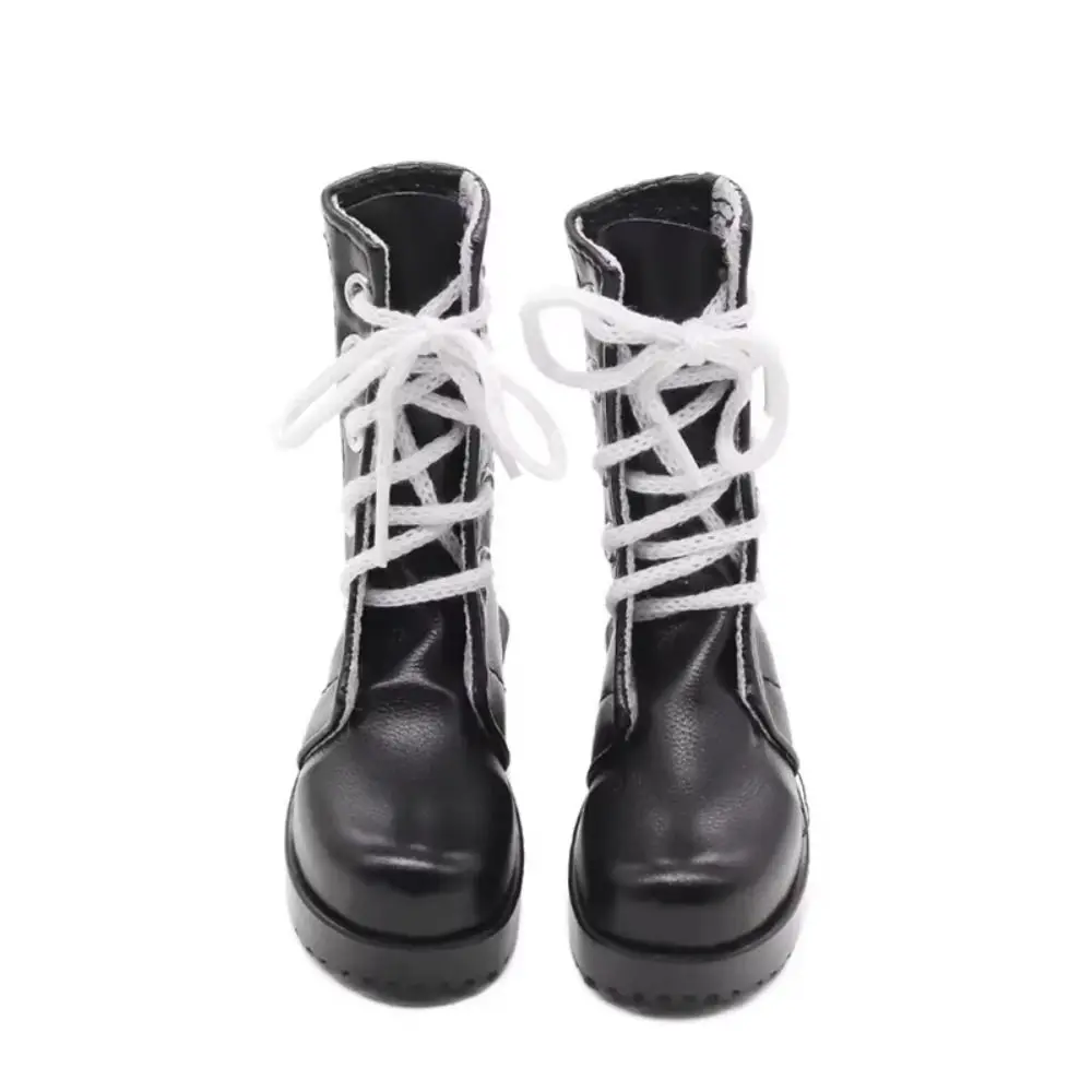 여자아이 선물 레트로 브라운 인형 부츠 캐주얼 가죽 신발 60cm 인형 신발 수제 미니 신발 인형 롱부츠 1/3 BJD 인형