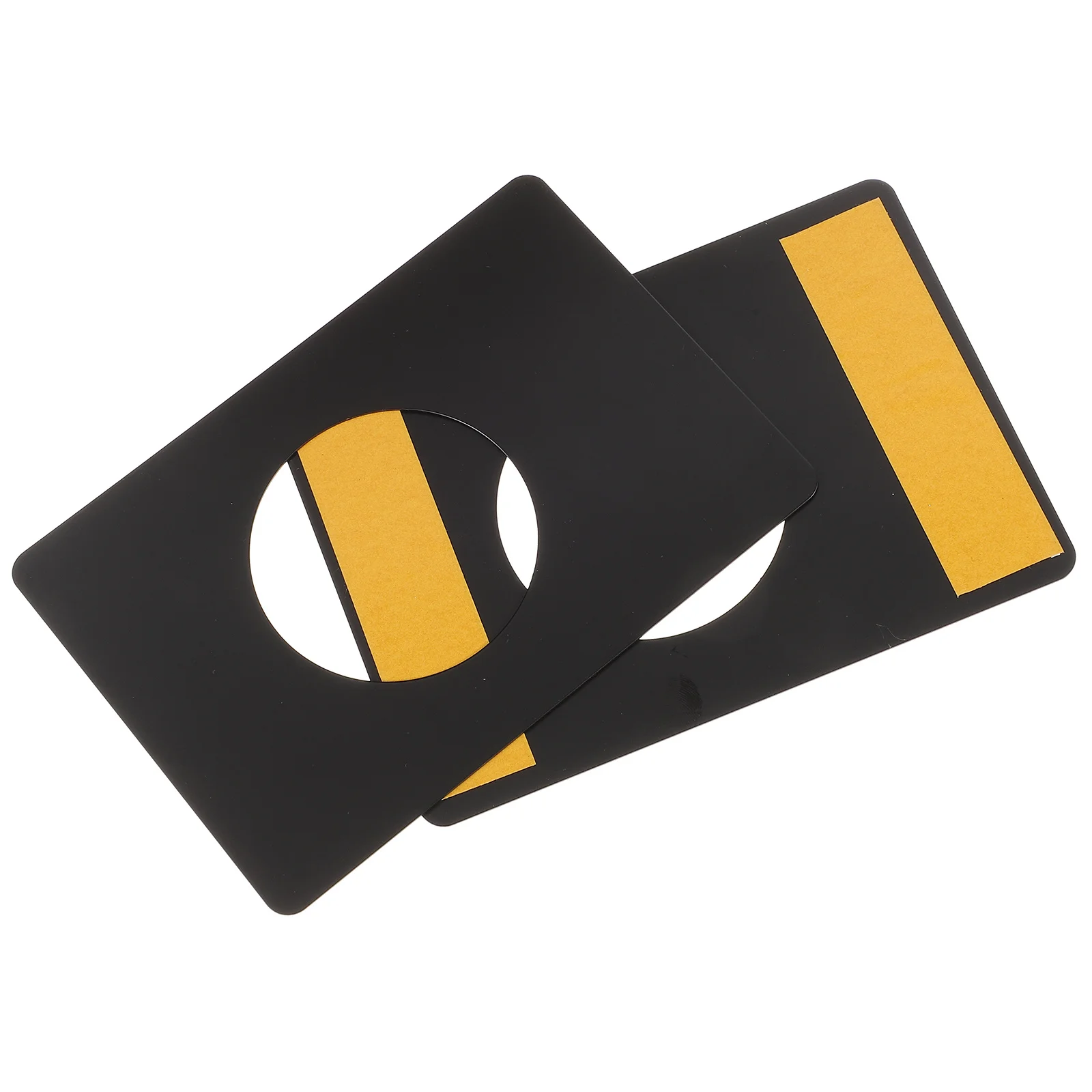 

2pcs Door Reinforcement Plate Stainless Steel Front Door Repair Kit Brushed Finish Round Corner For Home Office Hotel Use