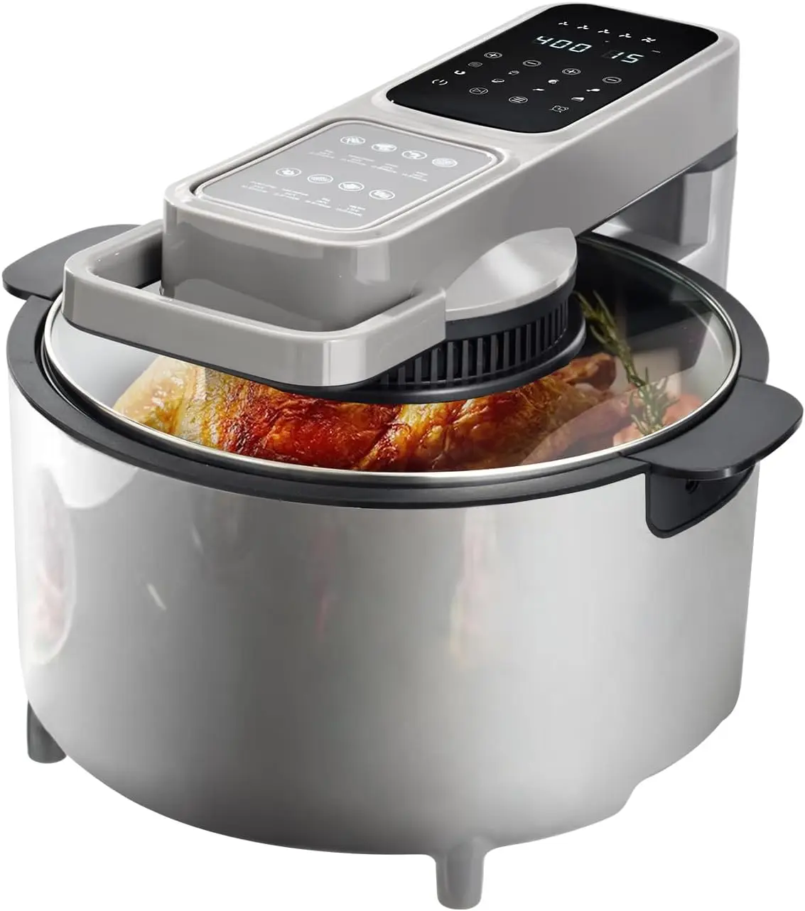 

Air Fryer, 8.5 Quart Large Capacity Airfryer Family Size, 270° Large Clear View Window Air Fryers, Easy to Clean Nonstick Basket