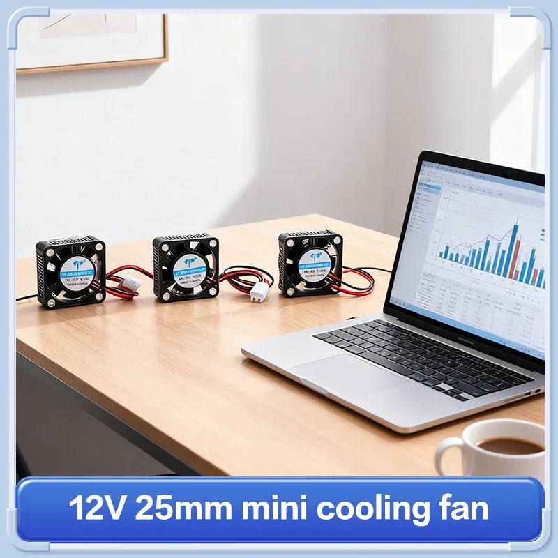 2510 مروحة 25 مللي متر 25x25x10 مللي متر تيار مستمر 12 فولت 5 فولت 24 فولت 2-Pin برودة فرش شرائح المبرد مروحة تبريد صغيرة 2510 أجزاء بينتر ثلاثية الأبعاد #1