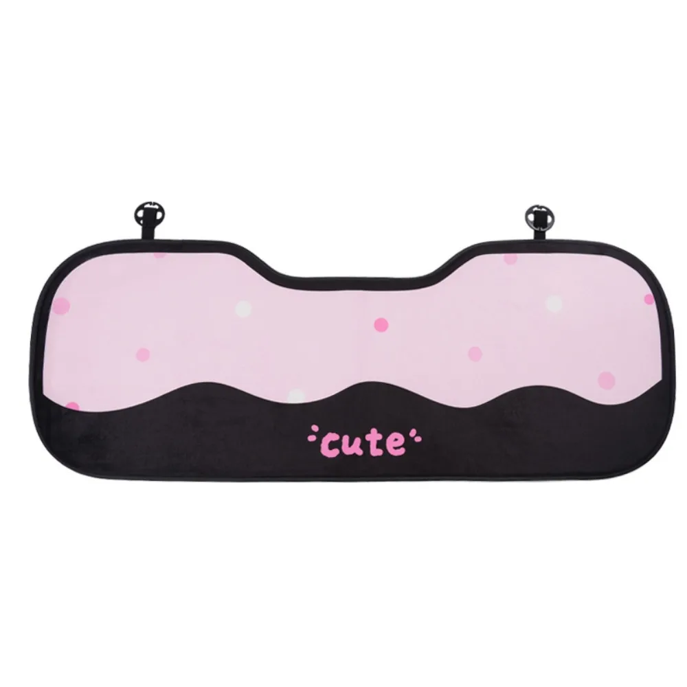 

Подушка для автомобильного сиденья с милым мультяшным котом, плюшевая подушка для двойной спинки, автомобильная подушка, нескользящая дышащая автомобильная внутренняя подушка, универсальные аксессуары