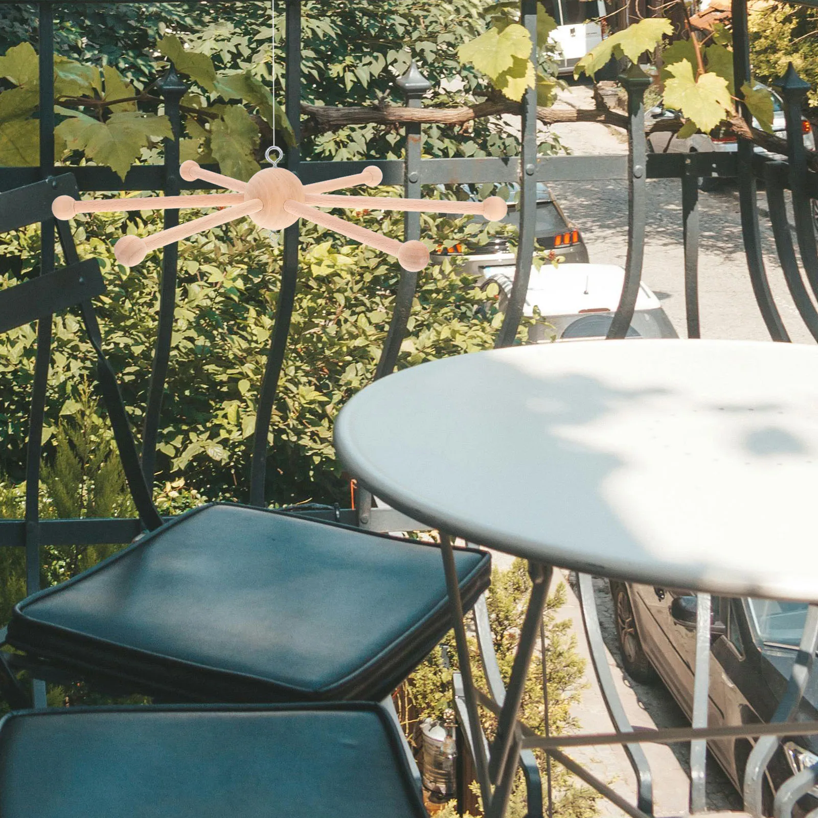 

Wooden Wind Chime Frame 6-Branch DIY Wind Bell Base for Garden Yard Porch Rustic Decor Accessories Wooden Mobile Frame