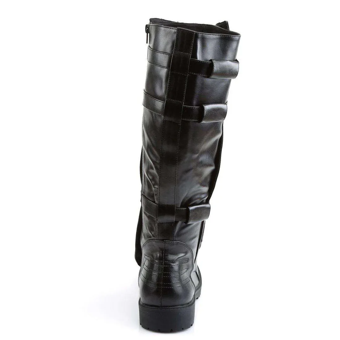 Renaissance Ritter Stiefel mit Schnalle Halloween Cosplay Kostüm Schuhe PU-Leder Piratenstiefel mit Rundem Kopf und Niedrigem Absatz 2026 – Detail 10