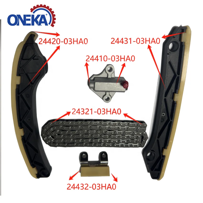 

Timing Chain Kit 24321-03HA0 24410-03HA0 24420-03HA0 24431-03HA0 24432-03HA0 For Elantra K3 Hybrid G4LE 1.6L