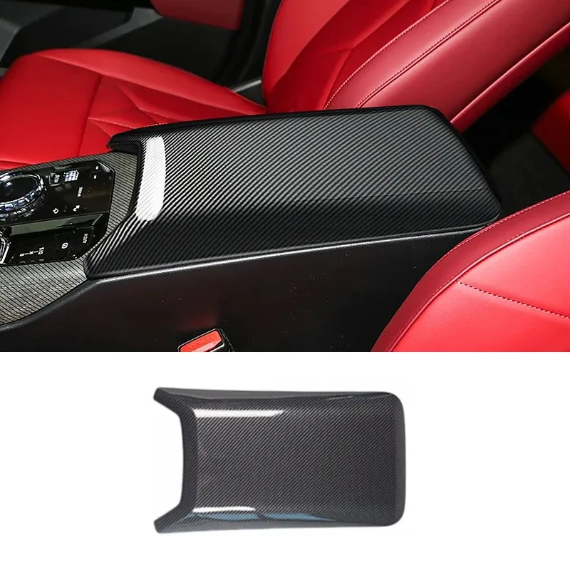 

Car For BMW X3 G45 2025 Center Console Armrest Box Panel Decoration Cover Trim Carbon Fiber Color Sticker Interior Accessories