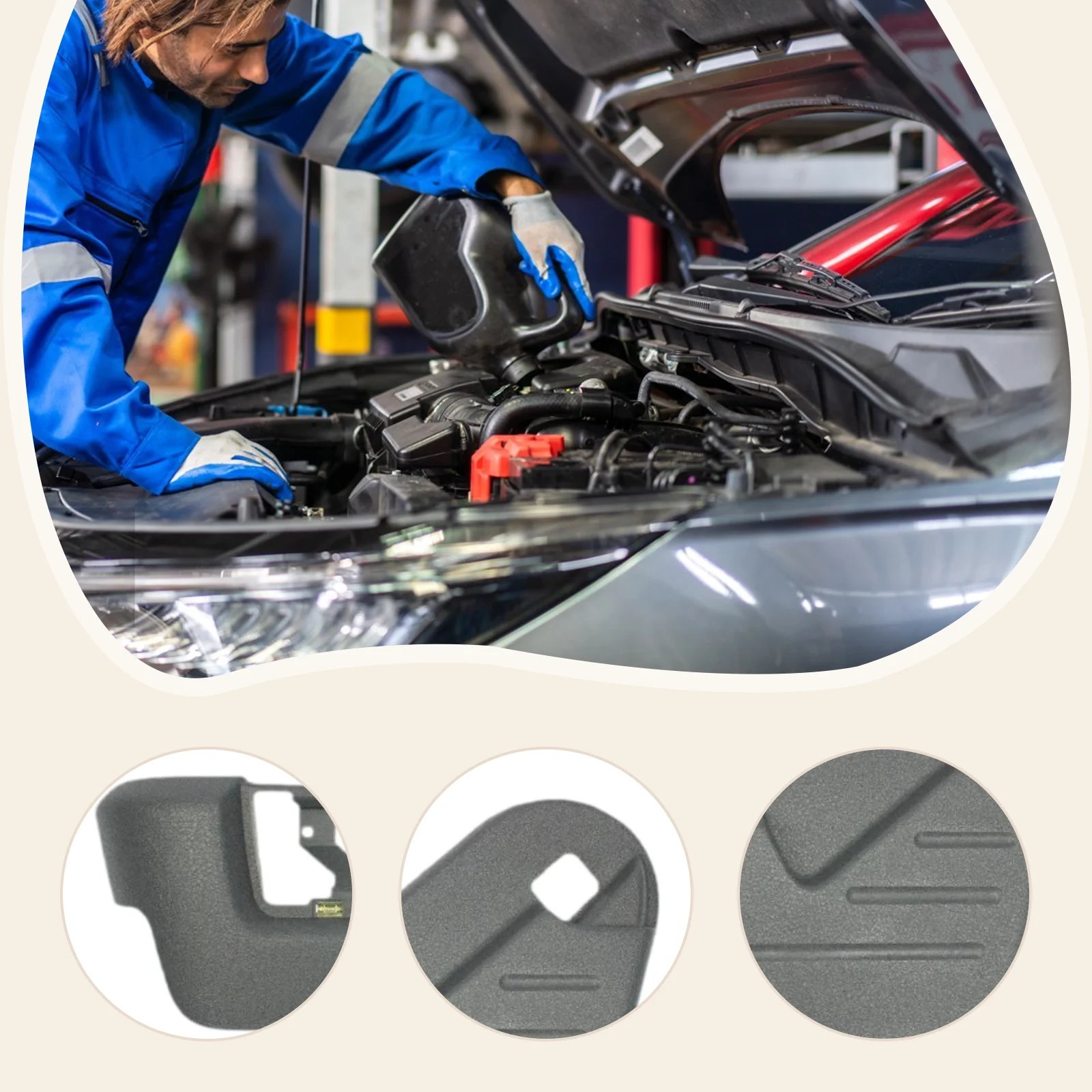 

Front Left Driver Seat Shield Cover, Easy Installation, Driver Side Seat Outer Trim Cover for Ford F-150 Replace