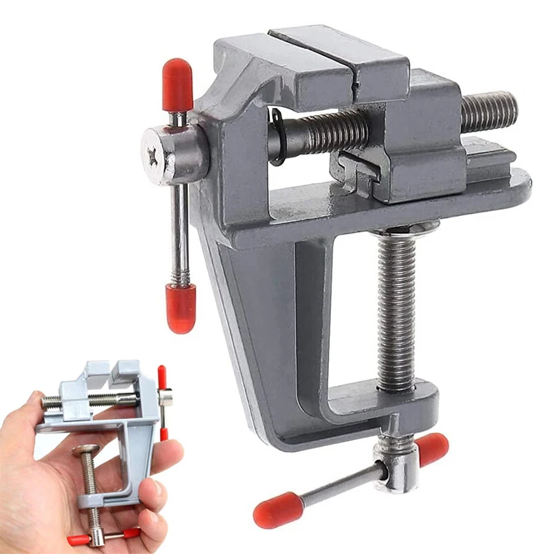 Universal Alumínio Tabela Vise Mini Braçadeira na Mesa Bench Vise Faça Você Mesmo Household Flat Mouth Ferramentas Manuais