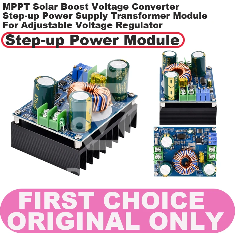 

600W DC-DC Boost Converter Module MPPT Solar Boost Voltage Converter Step-up Power Supply Transformer Module