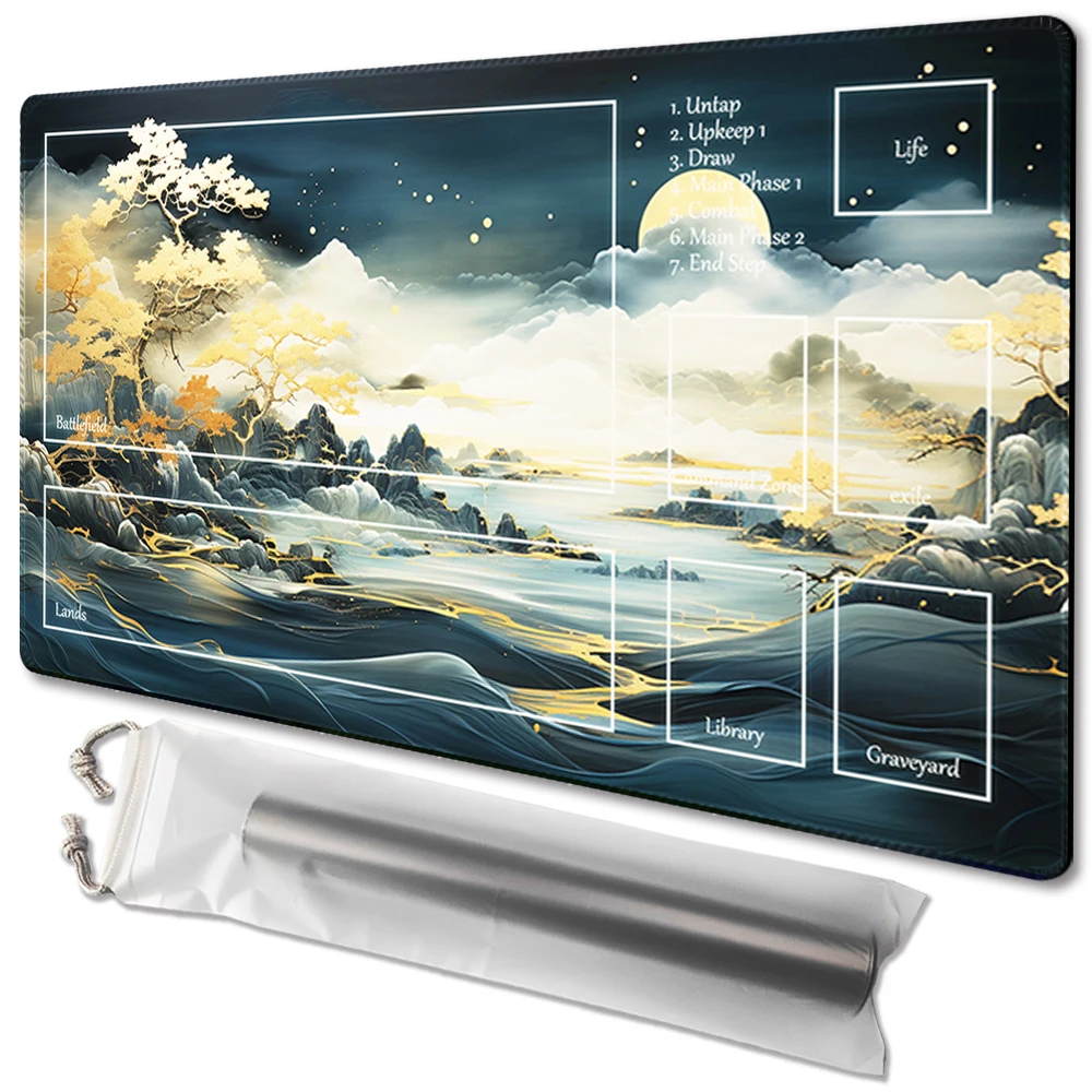 Autumn Dream - Board Game TCG Playmat Table Mat Game Size 60X35 CM Mousepad Compatible for MTG CCG