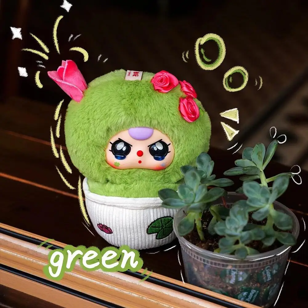 Baby drei eine kleine Blume Serie Vinyl Plüsch Puppe Blind Box Reiserucksack Anhänger Puppe trendiges Spielzeug süße Figur Modell Anime Geschenk