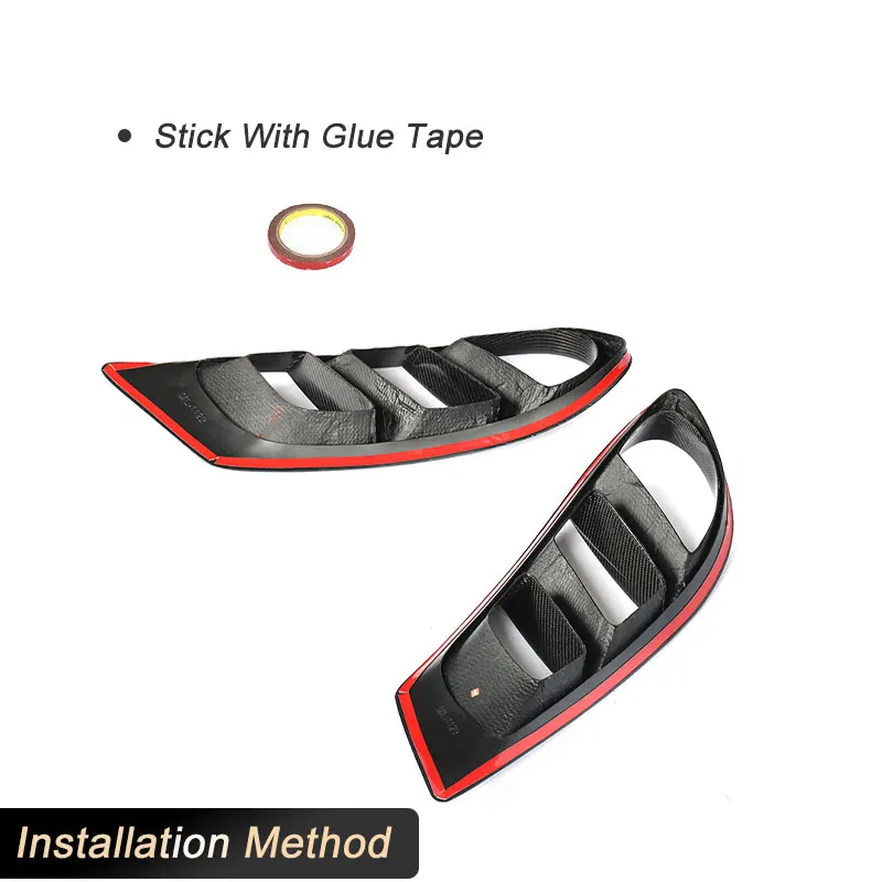 W218 Carbon Fiber Air Vent Outlet Cover Trim Mesh Grill Frame For Mercedes Benz ClS class Front Bumper CLS550 2014-2017 FRP