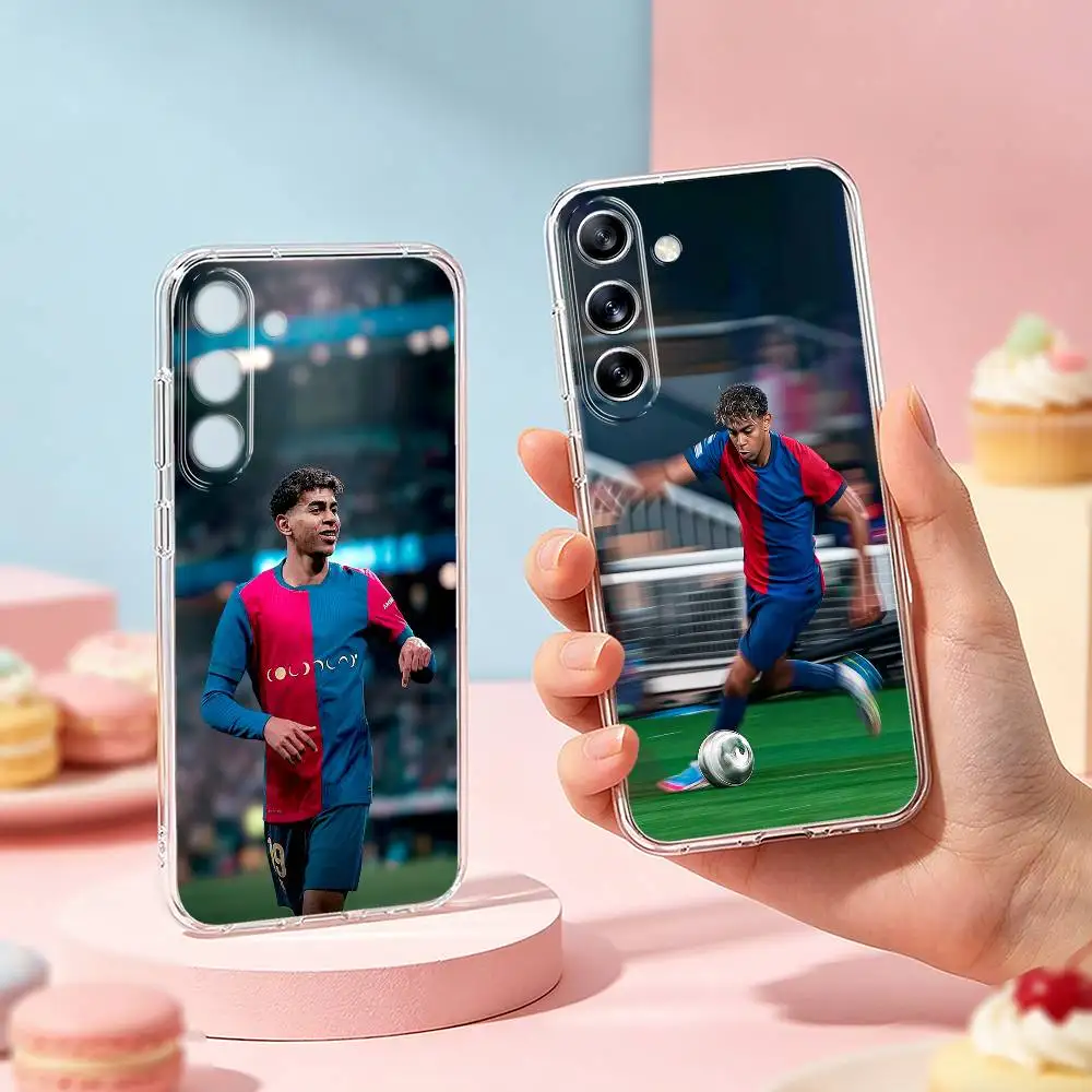 The Young Prodigy 19 L-Lamine Yamal  Phone Case For Samsung Galaxy A91,80,73,72 ,71,53,52,32 ,31,22,21s,20,Transparent Soft Case