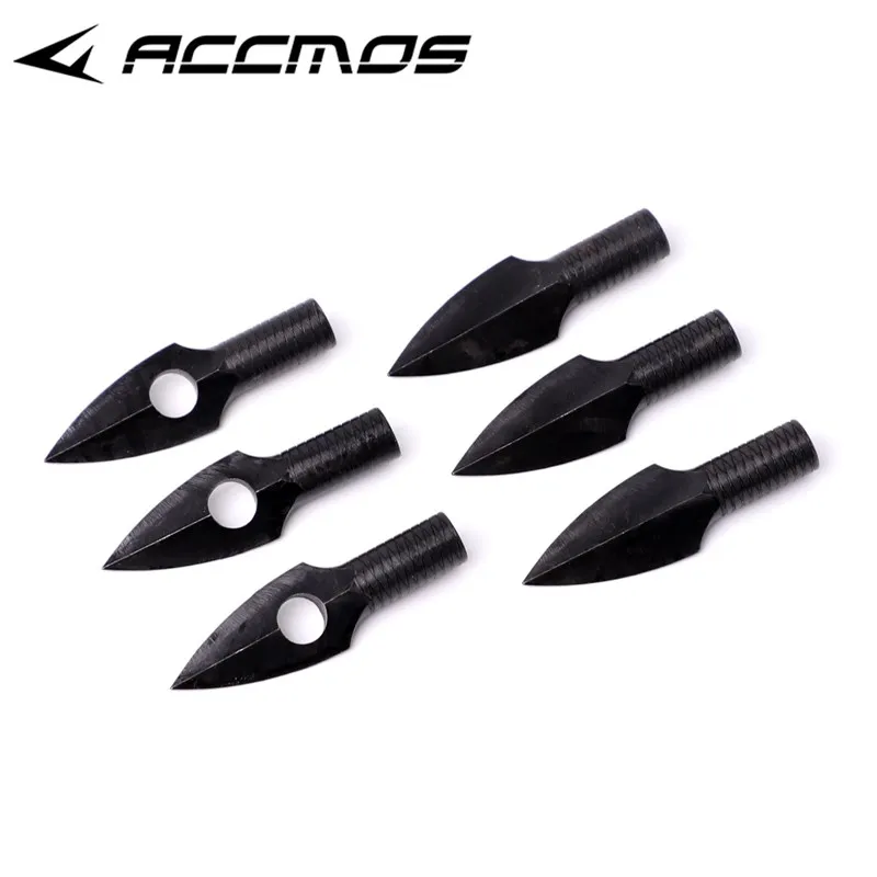 

6/12/24pcs Archery Arrowheads Tips Medieval Metal Hunting 185 230 grain ID8mm For DIY Wooden Arrow Longbow Arrows