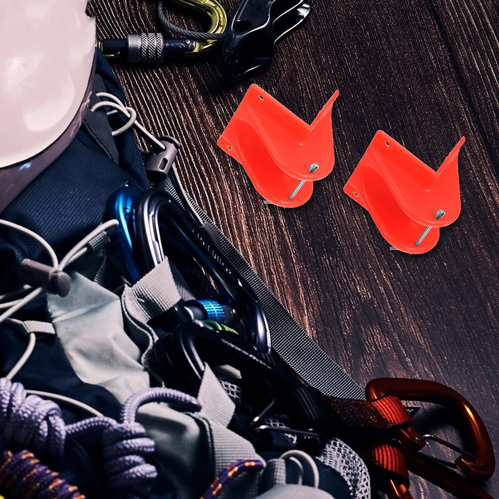 

5 Pcs Safety Rope Protective Cover Lightweight Durable Climbing Mountaineering Rappelling High-altitude Operations Red Color