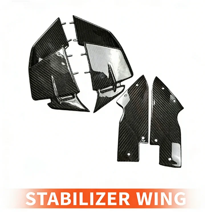 Applicable to 2019-2024 BMW S1000RR carbon fiber modification parts dry carbon front mudguard wing