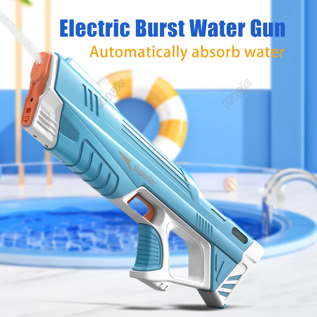 Summer Bursts Electric Water Gun Children's High-pressure Strong Charging Energy Water Automatic Water Spray New Children's Toys