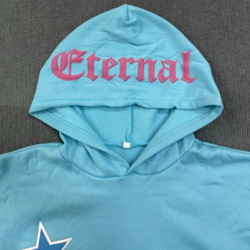 Y2K Streetwear Hoodie Sweatshirt Funny Star Letter Graphic Hoodie Harajuku Anime Hooded Pullover Hip Hop Hipster Women Men emo