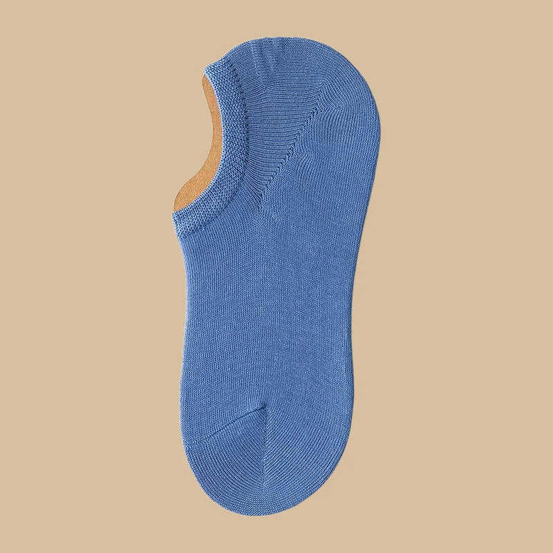 5/10 Pairs Men's Low Cut Socks Antibacterial Odorless Boat Socks Shallow Mouthed Invisible Anti Slip Heel Casual Short Socks