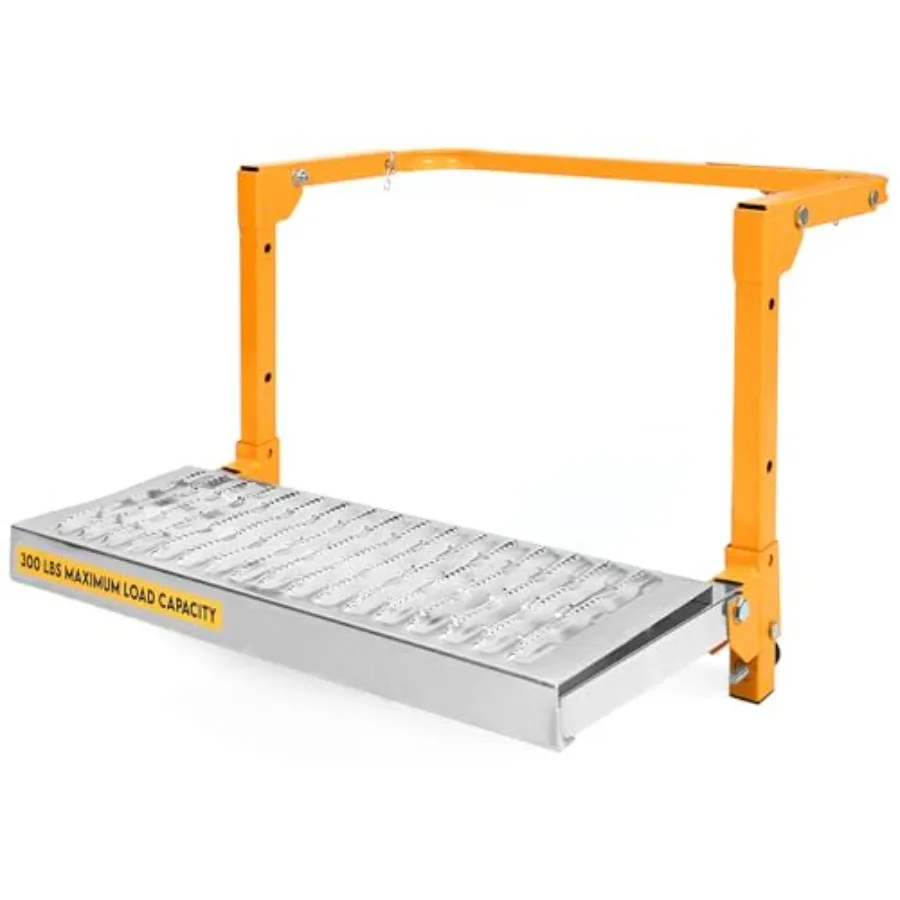 

50694 21-1/2 x 7.3 Регулируемая подставка для обслуживания грузовых шин с нескользящей платформой, складная, грузоподъемность 300 фунтов, идеально подходит для тяжелых грузовиков