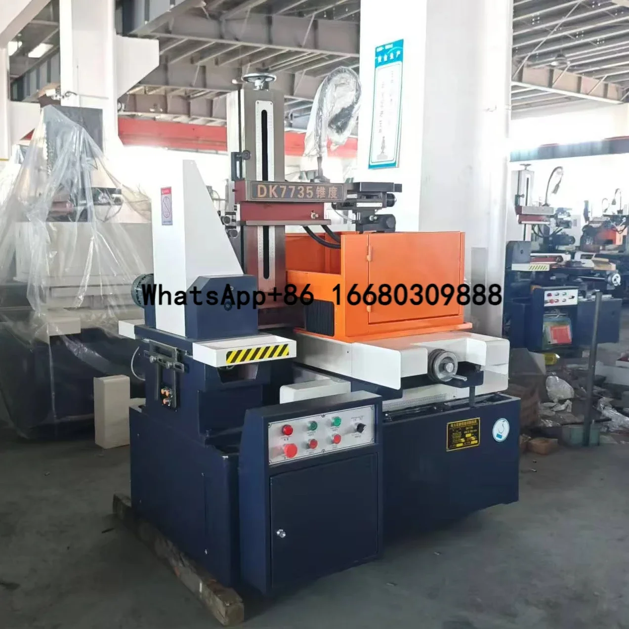 DK7735 High Speed Cnc Wire Cut Edm Machine With Rongben Dro And Z Axis Motor