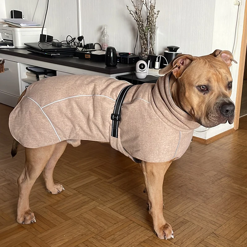 Fashion High Collar Pet Dog Jacket Vest for Medium Large Dogs Weimaraner Greyhound Thicken Warm Winter Big Dog Clothes Outfits