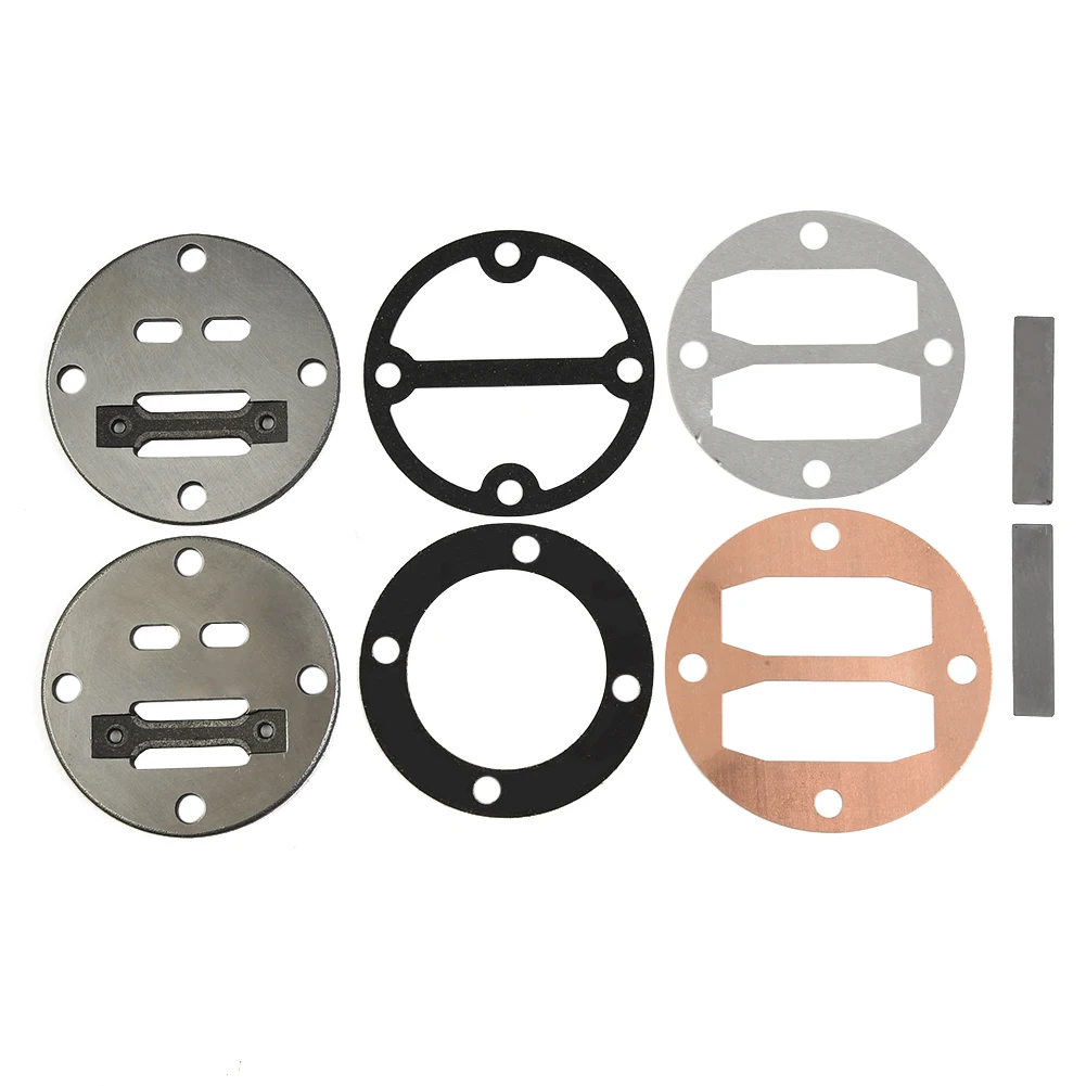 Set Valve Plate Accessories Air Compressor Cylinder Fitting Gasket Head Kits Metal Oil Piston Replacement