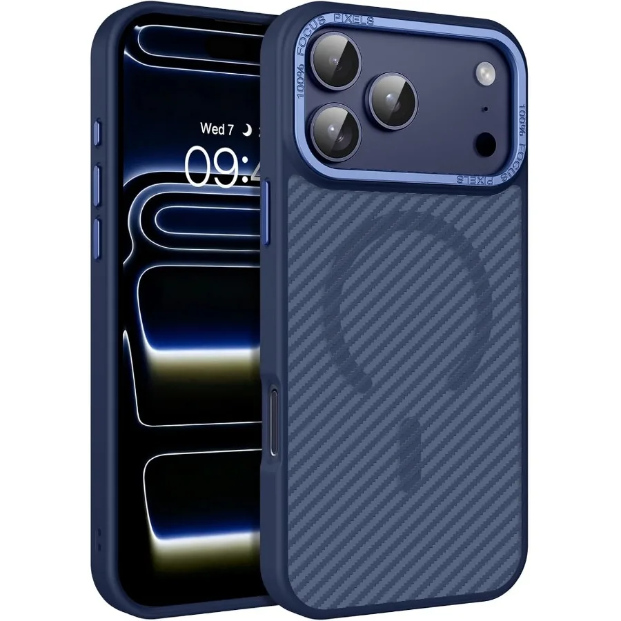 

Чехол для iPhone 17 Pro 2025 [совместим с MagSafe] Модный магнитный чехол для телефона iPhone 17 Pro 6,3 дюйма, тонкий гладкий