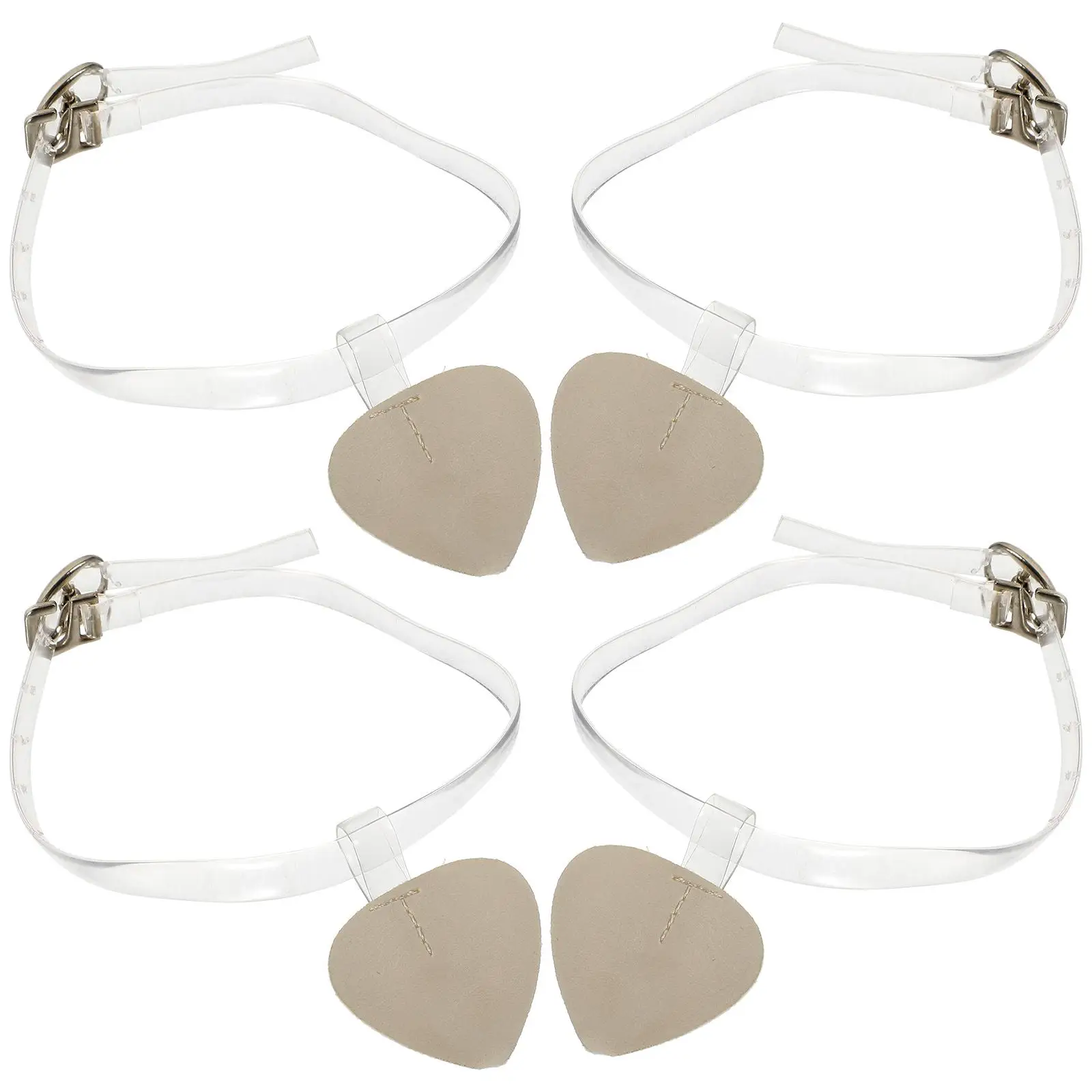

2 Pairs 4Pcs High Heels Straps Transparent Ladies Ankle Bands Women Replaceable Heel Grips Adjustable Foot Care Tools Shoe