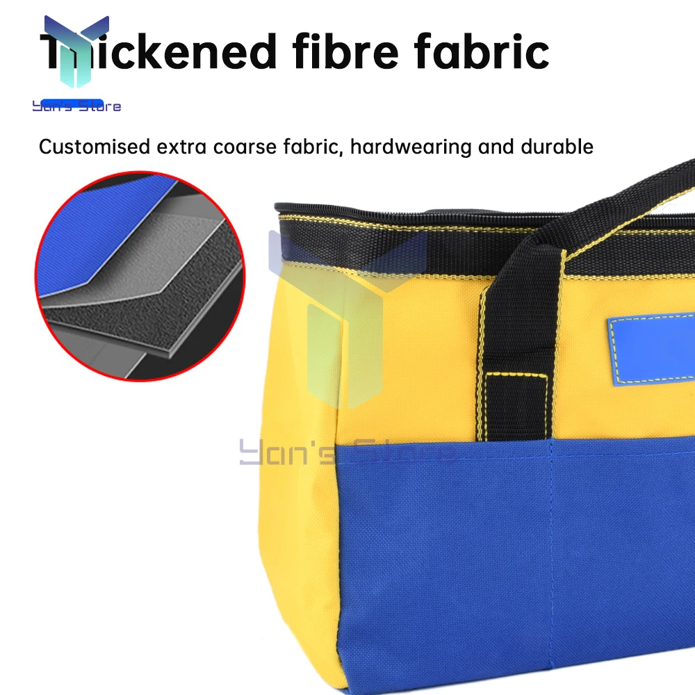 Túi đựng dụng cụ sức chứa lớn dày 13inch nâng cấp Bộ dụng cụ lưu trữ thợ điện chống mài mòn chống thấm nước
