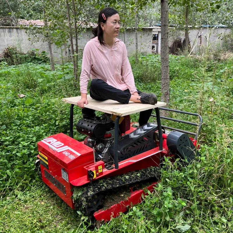 All-terrain Stone-proof Grass-clearing Machine with Smart Remote Controlmultifunctional Orchard and Lawn Mower