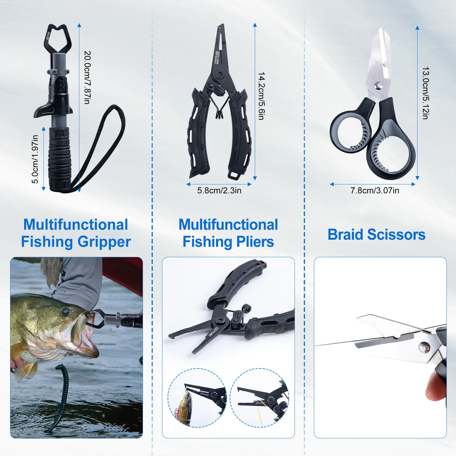 

Goture Fishing Rod Set 1.9/2.1/2.3/2.5/2.7m Multiple Sizes,Telescopic Fishing Rod Set and Spinning Fishing Reel，Waterproof Bag