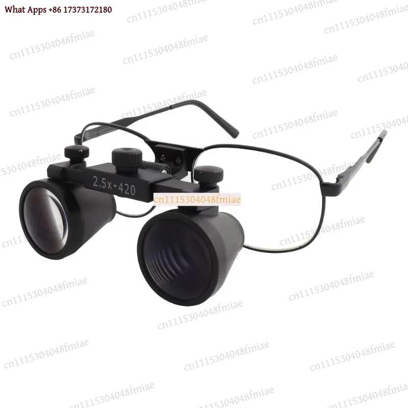 k3 Binocular Dental Loupes 2.5X 3.5X, Metal Frame Surgical Magnifier with 420mm Working Distance
